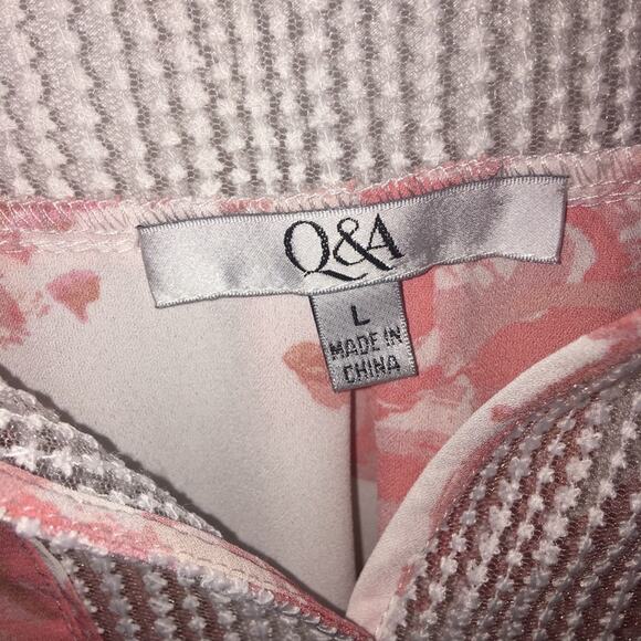 Q&A Mix Media Top Size Large - Picture 3 of 8